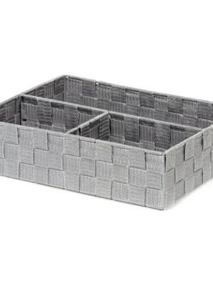 Organizér na prádlo a doplňky Compactor TEX - 3 dílný, 32 x 25 x 8 cm, šedý Nejlepší Cena