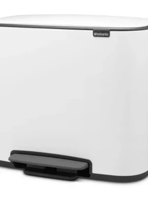 Bo pedálový odpadkový koš na tříděný odpad Brabantia - 34 L (11/23), bílá Víkendová Akce