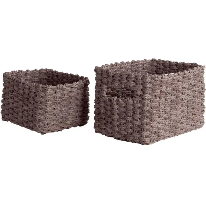 Set pletených košíků Compactor Lisou, 2 dílný - šedá Akční Nabídka