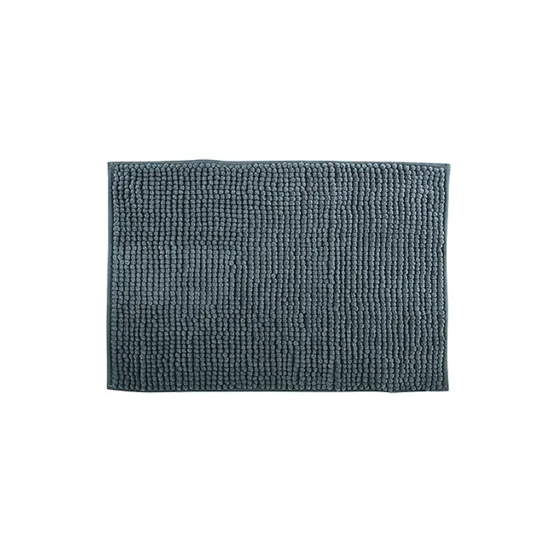 Nízká Cena MSV koupelnová předložka CHENILLE, tmavě šedá, mikrovlákno, protiskluzová, 50 x 80 cm