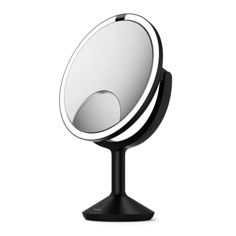 Ověřený Simplehuman kosmetické zrcátko Sensor TRIO MAX, DUAL LED osvětlení, 1/5/10x, síťové, černé