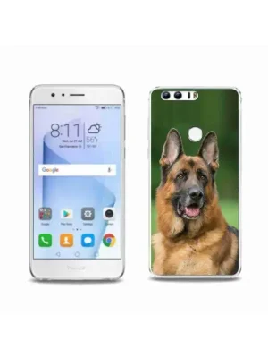 Gelový kryt mmCase na mobil Honor 8 - německý ovčák Autentický