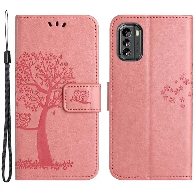 Tree knížkové pouzdro na Nokia G60 5G - růžové Hit Sezóny