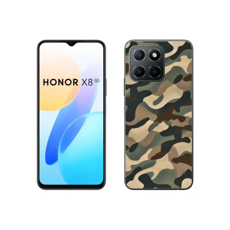 Gelový kryt mmCase na Honor X8 5G/70 Lite 5G - maskáčový vzor 11 Horká Nabídka
