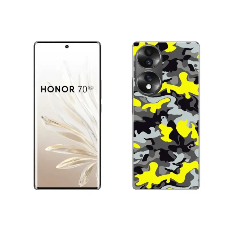 Gelový kryt mmCase na Honor 70 - maskáčový vzor 6 Hit Sezóny