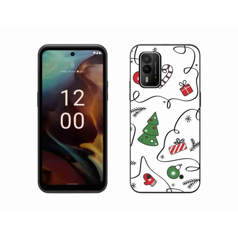 Poslední Šance Gelový kryt mmCase na Nokia XR21 - vánoční motivy
