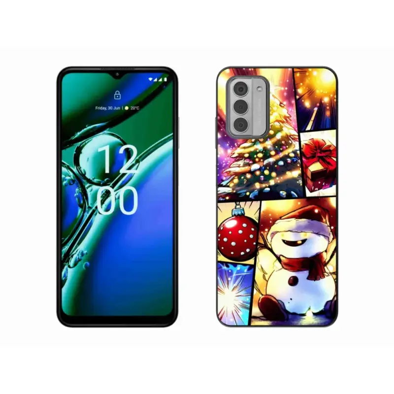 Autentický Gelový kryt mmCase na Nokia G42 - vánoční motivy 1
