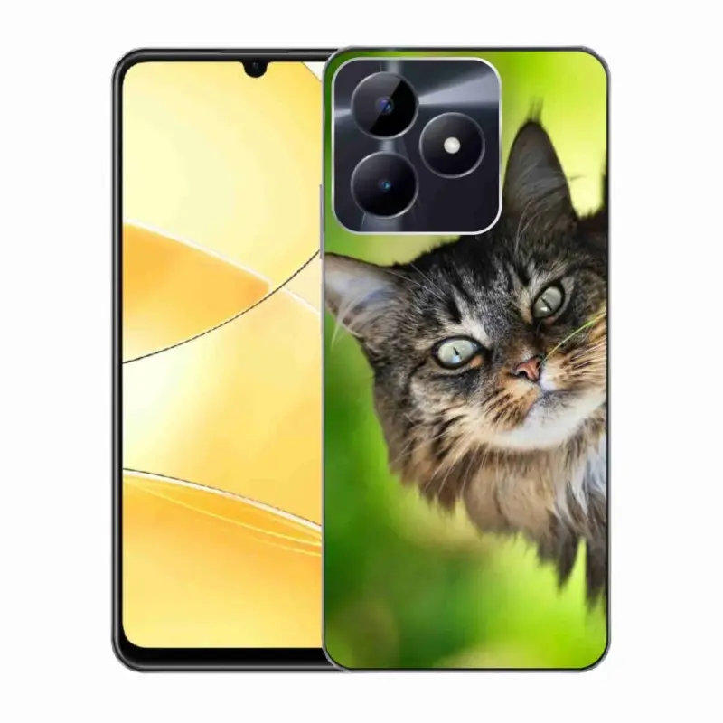 Gelový kryt mmCase na Realme C51/C53 - kočka 3 Horká Nabídka