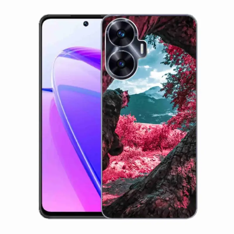 Gelový kryt mmCase na Realme C55 - výhled na hory Koupit Online