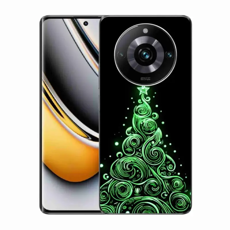 Akční Nabídka Gelový kryt mmCase na Realme 11 Pro/11 Pro+ - neonový vánoční stromek 3