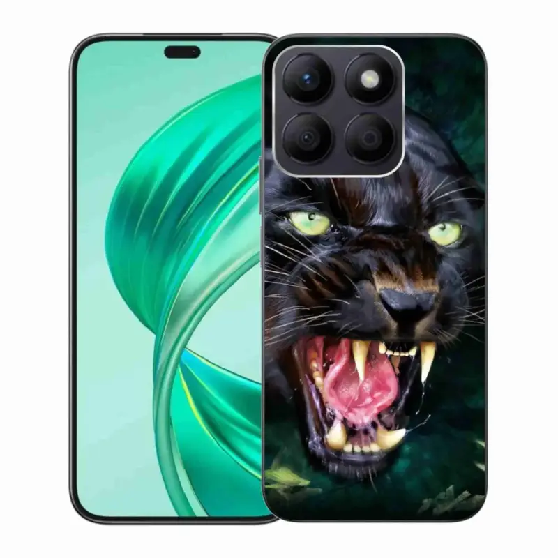Autentický Gelový kryt mmCase na Honor X8b - rozzuřený černý panter