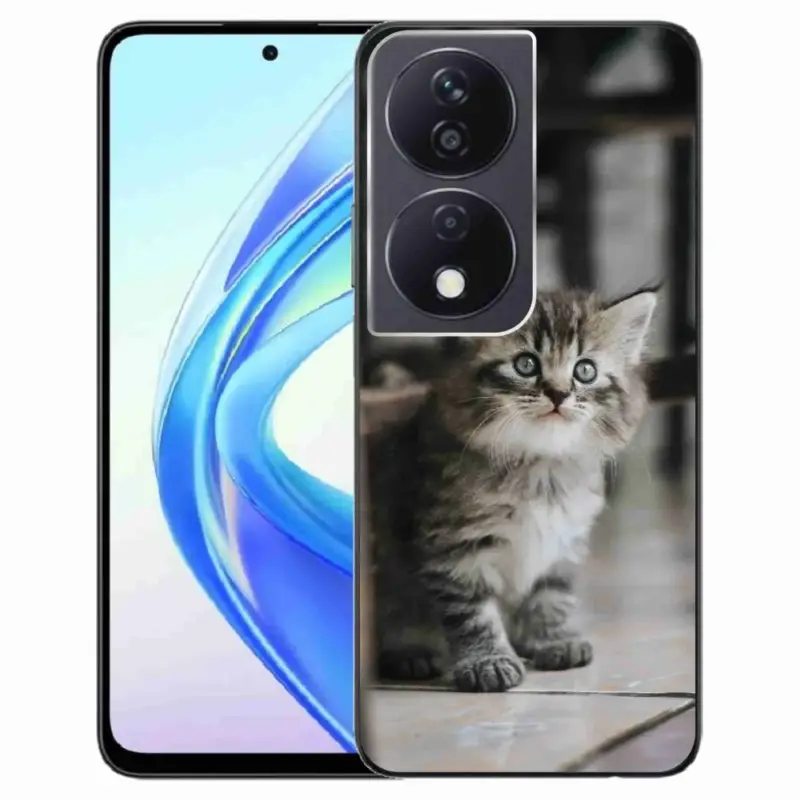 Vysoce Kvalitní Gelový kryt mmCase na Honor X7b/Honor 90 Smart - koťátko