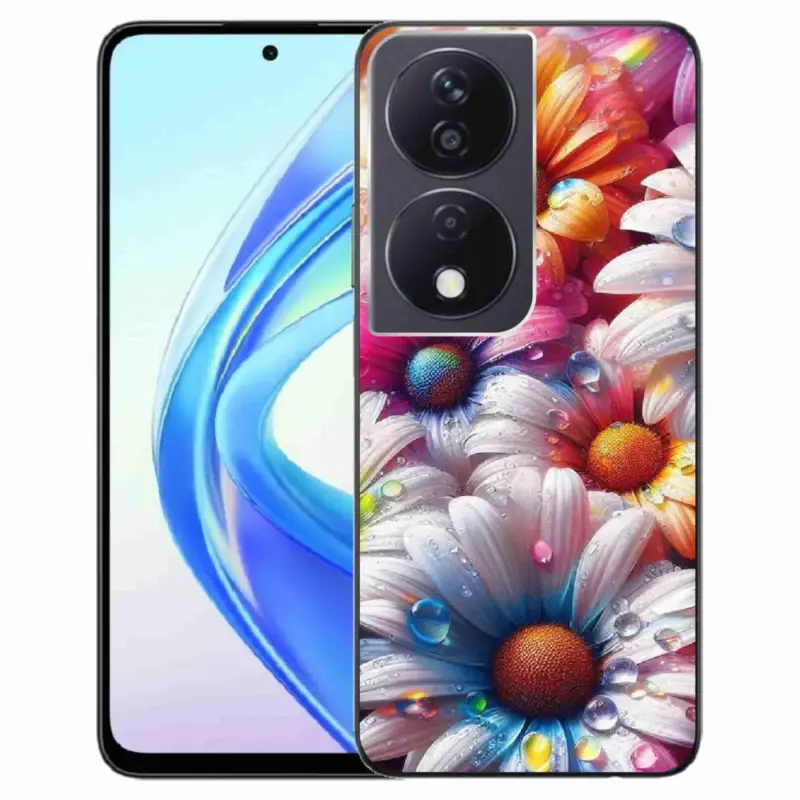 Gelový kryt mmCase na Honor X7b/Honor 90 Smart - barevné kopretiny Bezpečná Platba