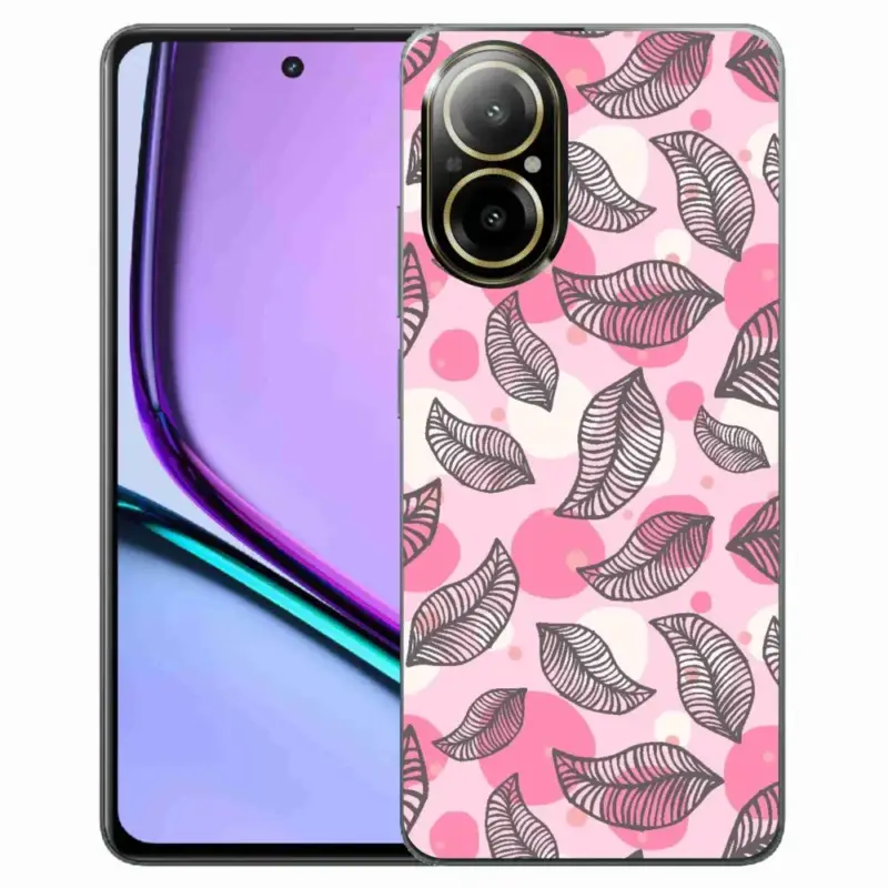 Levný Gelový kryt mmCase na Realme C67 - kreslené padající listy