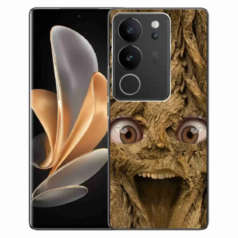 Sleva Gelový kryt mmCase na Vivo V29 5G - veselý strom s očima