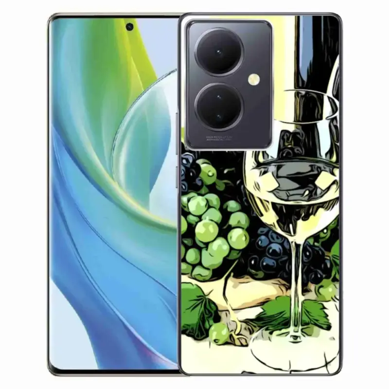 Cenová Bomba Gelový kryt mmCase na Vivo V29 Lite 5G - sklenka vína