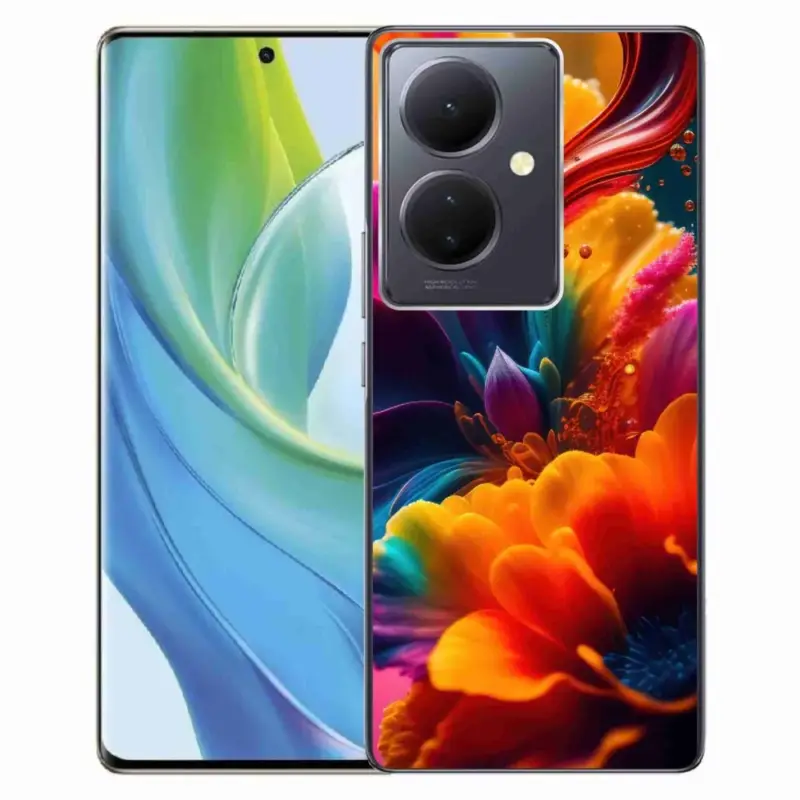 Bezpečná Platba Gelový kryt mmCase na Vivo V29 Lite 5G - abstraktní motiv 2