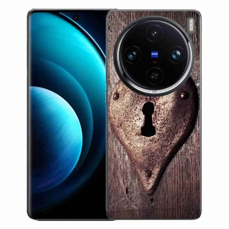 Gelový kryt mmCase na Vivo X100 Pro 5G - zámek ve tvaru srdce Výprodej