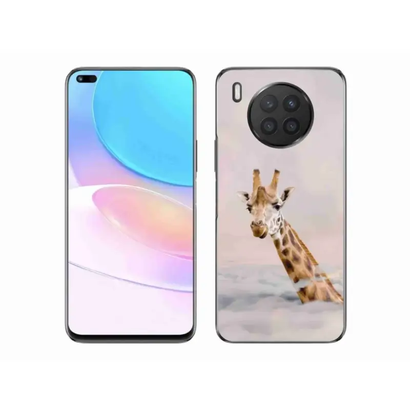 Sezónní Sleva Gelový kryt mmCase na Honor 50 Lite - žirafa v oblacích