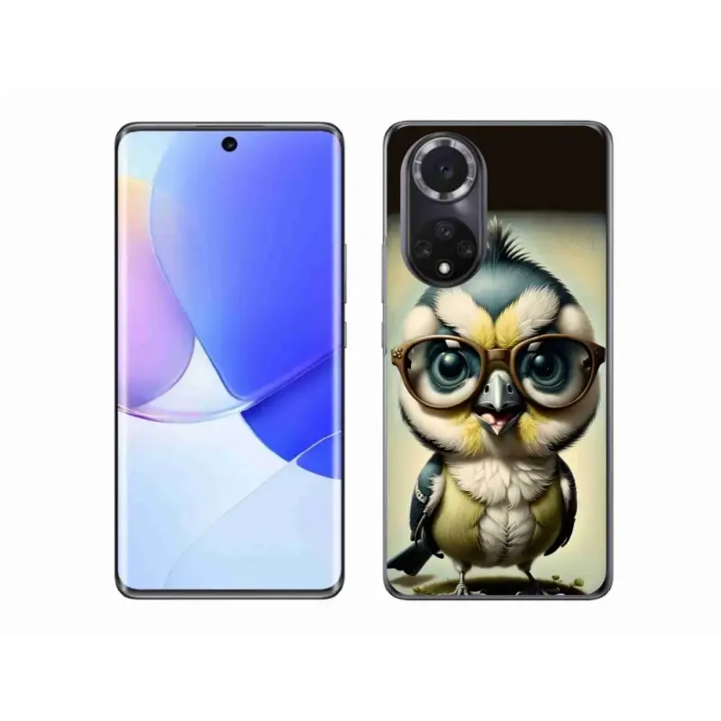 Zlevněný Gelový kryt mmCase na Honor 50 - mládě s brýlemi