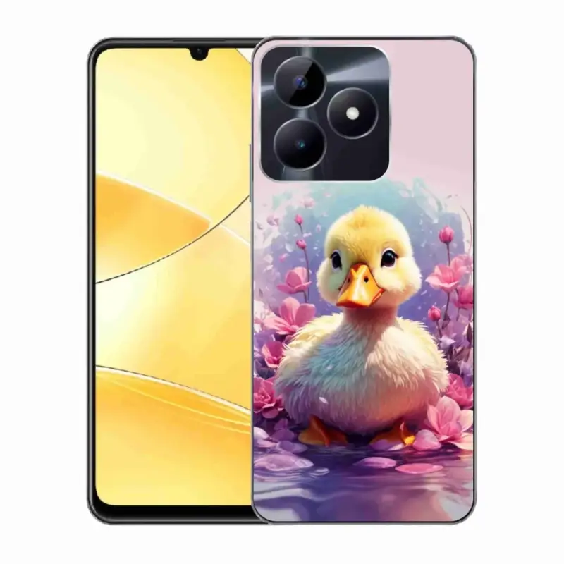 Gelový kryt mmCase na Realme C51/C53 - kachnička Nejlepší Volba