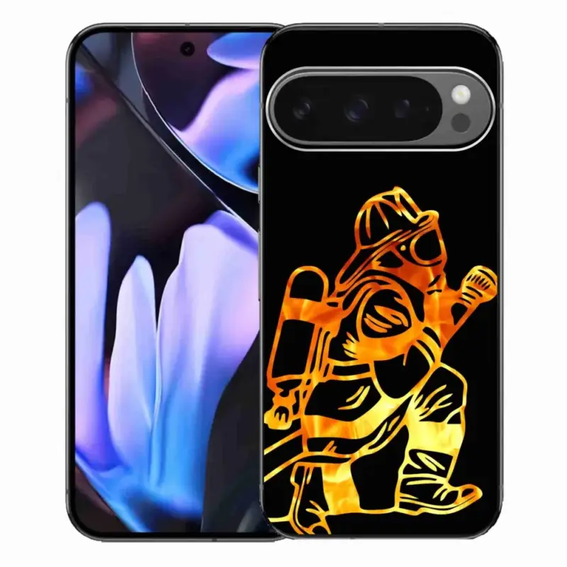 Novinka Gelový kryt mmCase na Google Pixel 9 Pro XL - hasič 1