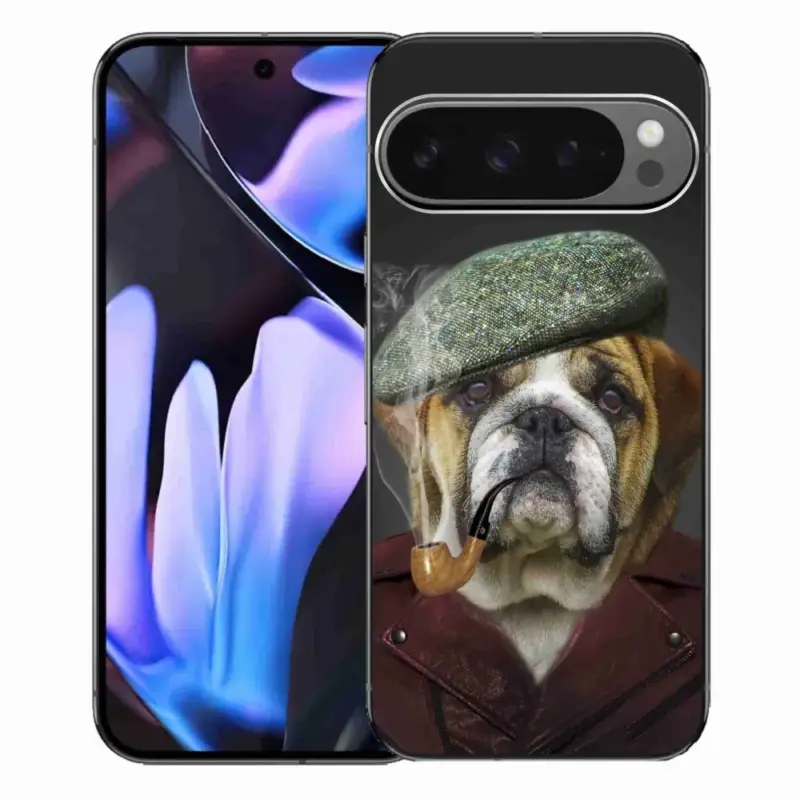 Gelový kryt mmCase na Google Pixel 9 Pro XL - pes s fajfkou Must-Have