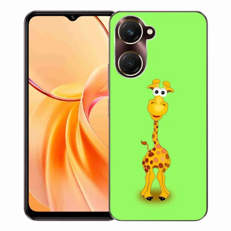 Gelový kryt mmCase na Vivo Y28s 5G - kreslená žirafa Akce