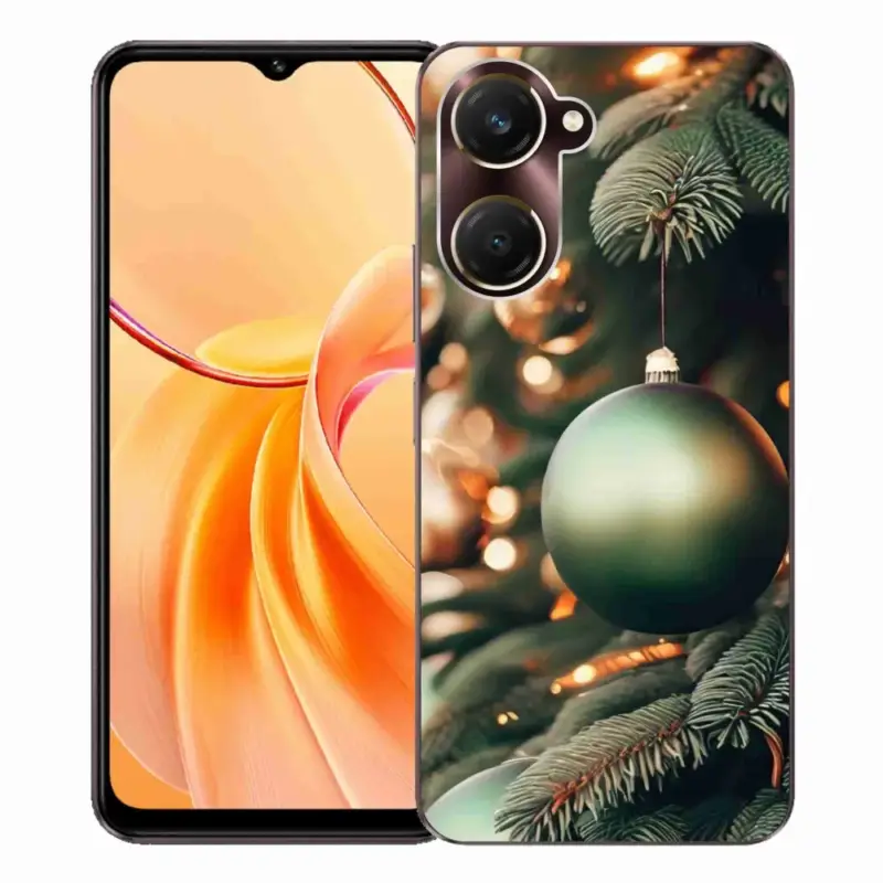 Levný Gelový kryt mmCase na Vivo Y28s 5G - vánoční ozdoby 1
