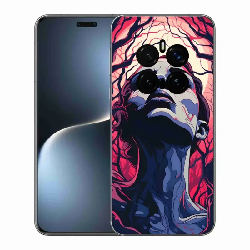 Gelový kryt mmCase na Honor Magic 7 Pro 5G - abstraktní obličej Tovární Cena