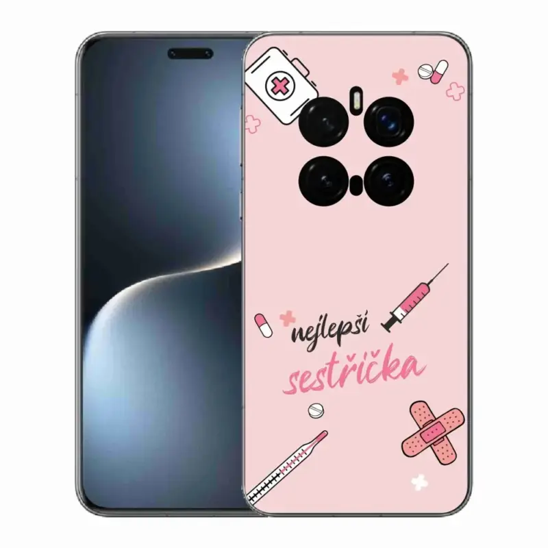 Gelový kryt mmCase na Honor Magic 7 Pro 5G - nejlepší sestřička růžové pozadí Kup Teď