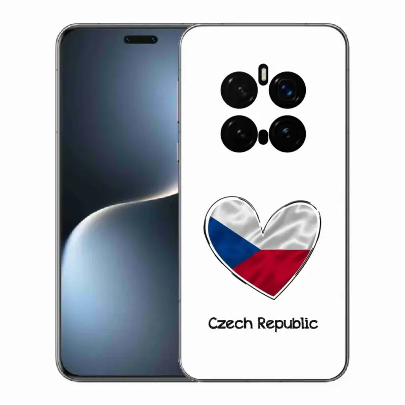 Gelový kryt mmCase na Honor Magic 7 Pro 5G - vlajka srdce bílé pozadí Kup Teď