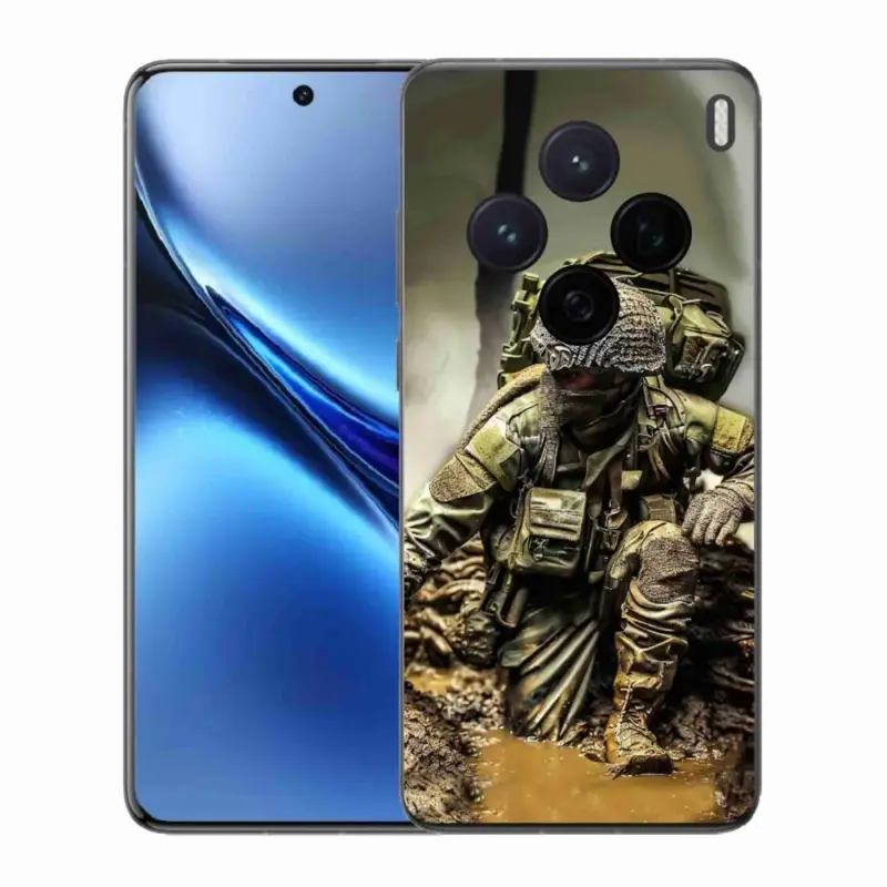 Gelový kryt mmCase na Vivo X200 5G - voják Nízká Cena