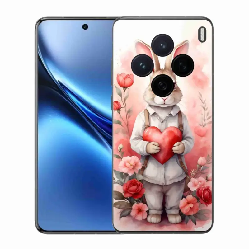 Gelový kryt mmCase na Vivo X200 5G - zajíc se srdíčkem Vrácení Zdarma