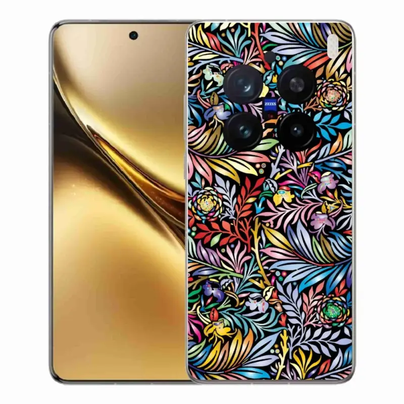 Pouze Dnes Gelový kryt mmCase na Vivo X200 Pro 5G - květiny 5