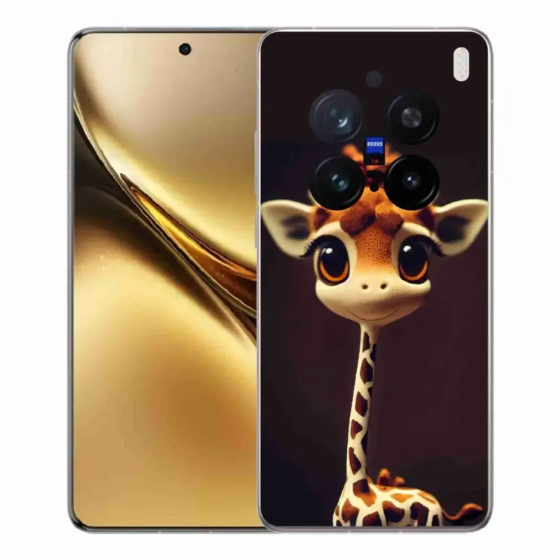 Akční Nabídka Gelový kryt mmCase na Vivo X200 Pro 5G - malá žirafa