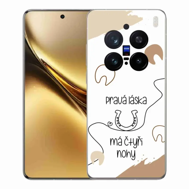 Gelový kryt mmCase na Vivo X200 Pro 5G - koňský motiv bílé pozadí Nízká Cena