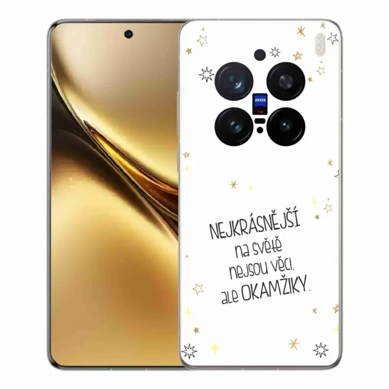 Akční Cena Gelový kryt mmCase na Vivo X200 Pro 5G - citát 4 bílé pozadí