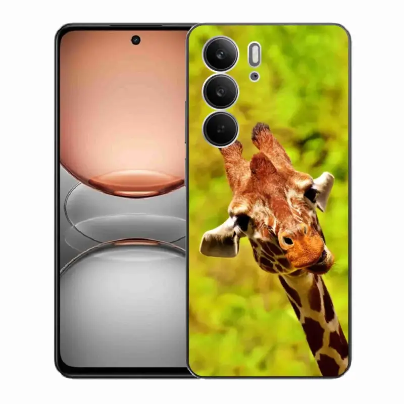Gelový kryt mmCase na Realme C75 - žirafa Nejprodávanější