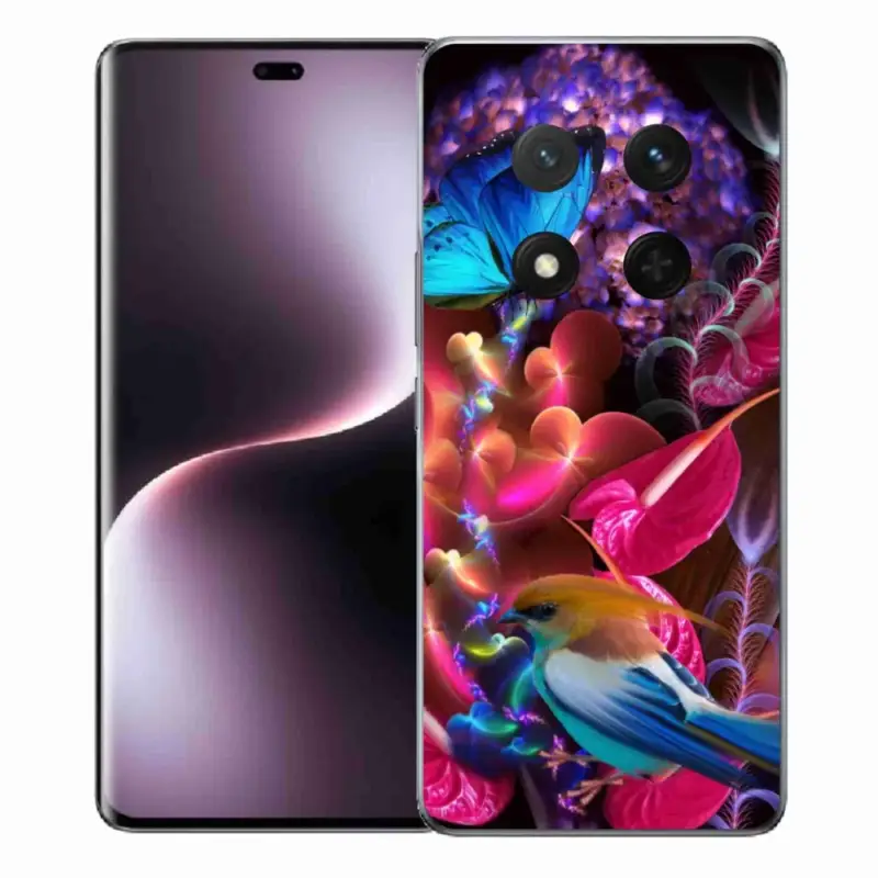 Gelový kryt mmCase na Honor Magic 7 Lite 5G - barevné květiny Sleva