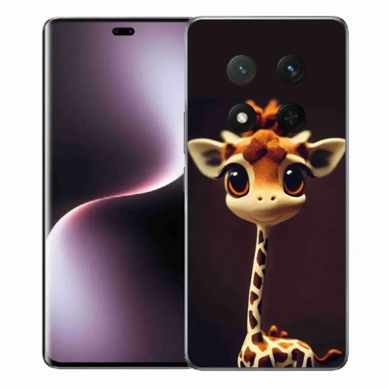 Nejlepší Cena Gelový kryt mmCase na Honor Magic 7 Lite 5G - malá žirafa