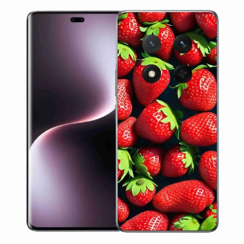 Gelový kryt mmCase na Honor Magic 7 Lite 5G - jahody Top Prodej