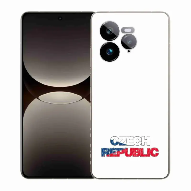 Gelový kryt mmCase na Realme GT 7 Pro 5G - Czech Republic bílé pozadí Cenová Bomba