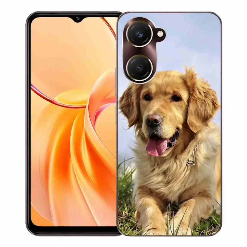 Gelový kryt mmCase na Vivo Y28s 5G - zlatý retrívr Aktuální