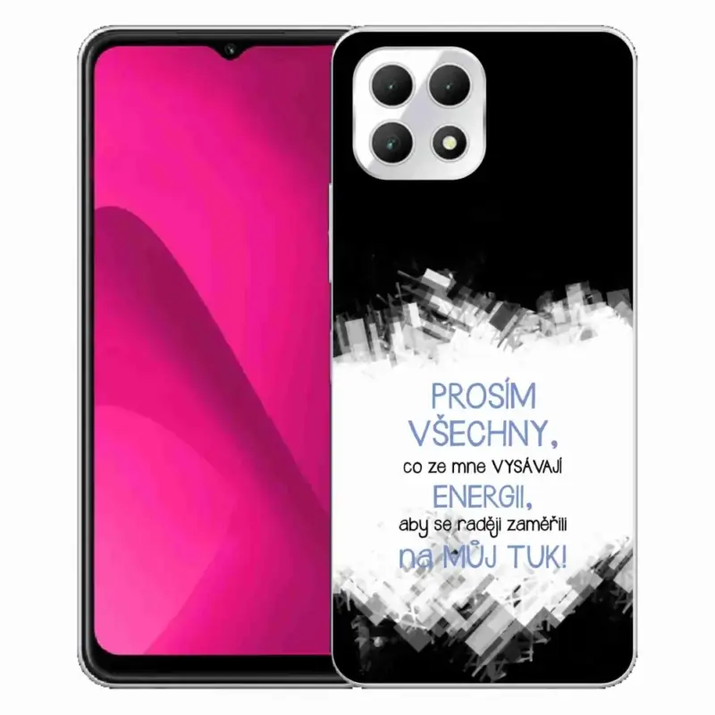 Vrácení Zdarma Gelový kryt mmCase na T-Mobile T Phone 2 - vtipný text 1 modrý