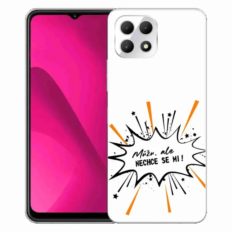 Gelový kryt mmCase na T-Mobile T Phone 2 - vtipný text 11 bílé pozadí Autentický