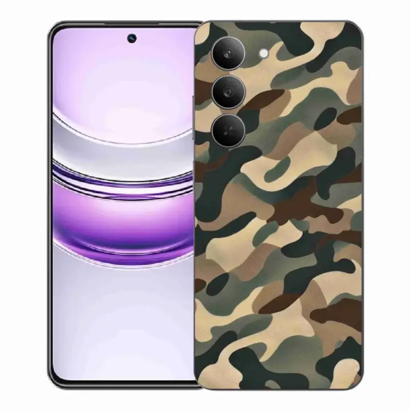 Přímo Od Výrobce Gelový kryt mmCase na Realme 14x 5G - maskáčový vzor 11