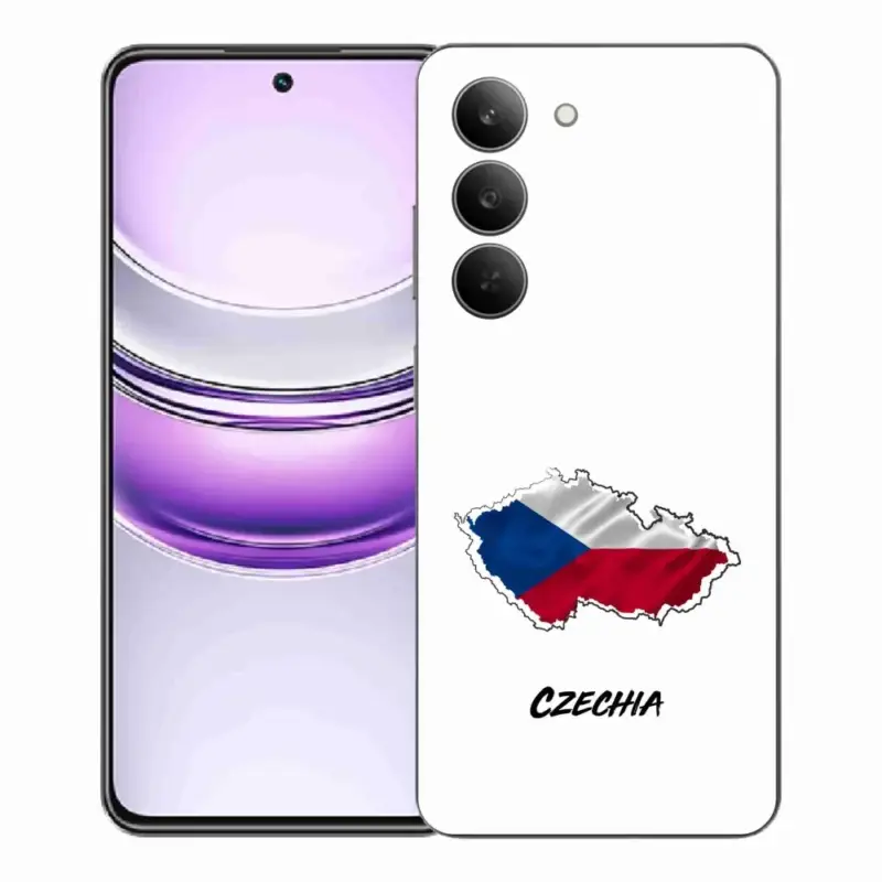 Gelový kryt mmCase na Realme 14x 5G - Czechia bílé pozadí Dokud Zásoby Vydrží