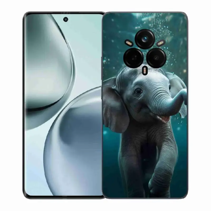 Výprodej Gelový kryt mmCase na Realme 14 Pro+ 5G - slůně pod vodou