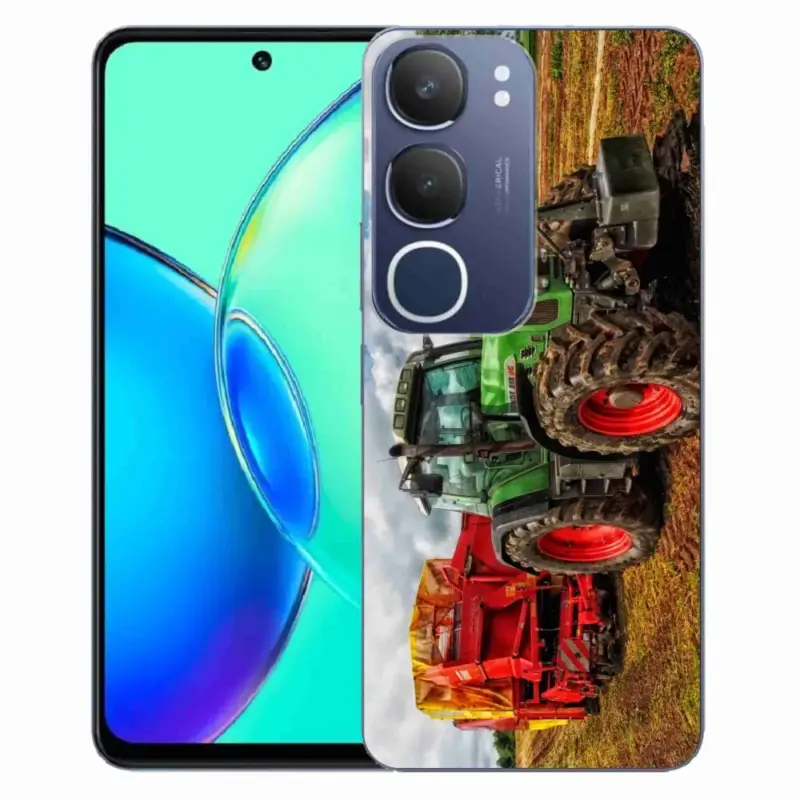 Gelový kryt mmCase na Vivo Y19s - traktor 4 Must-Have